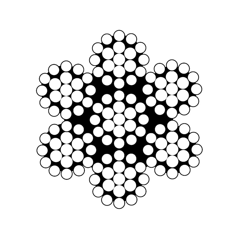 ASTM a 1023 Classification 7x7 et 7x19 Cordon spécialisé de petit diamètre (galvanisé)