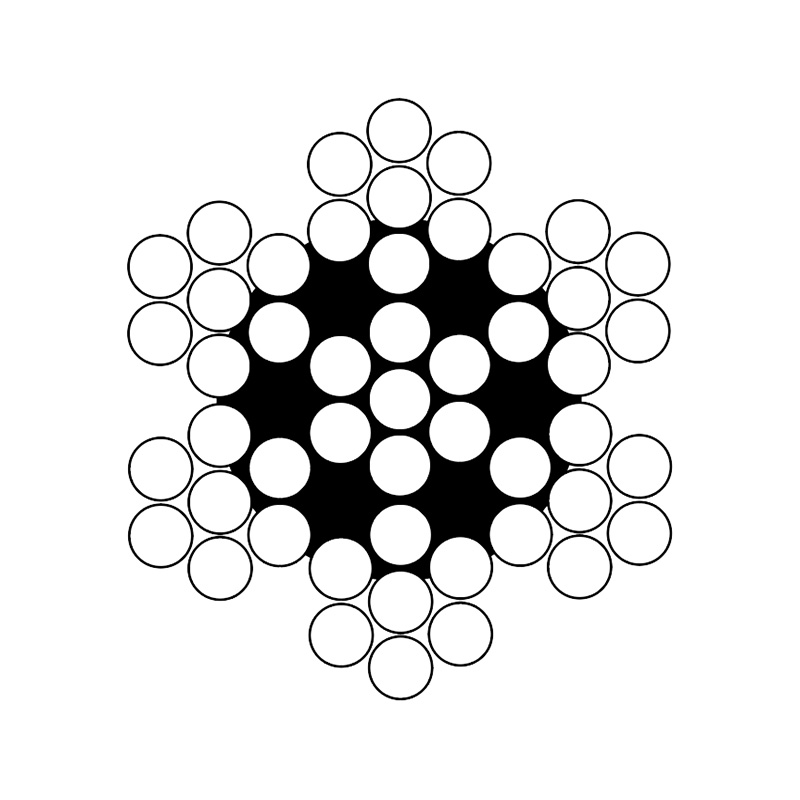 ASTM A1023 a galvanisé le câble métallique flexible de spécialité de petit diamètre de 7X7 7X19